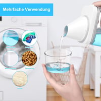 Xialvyu 2db 1500ml Mosószer Tároló Adagolóval Multifunkcionális Tartály 3