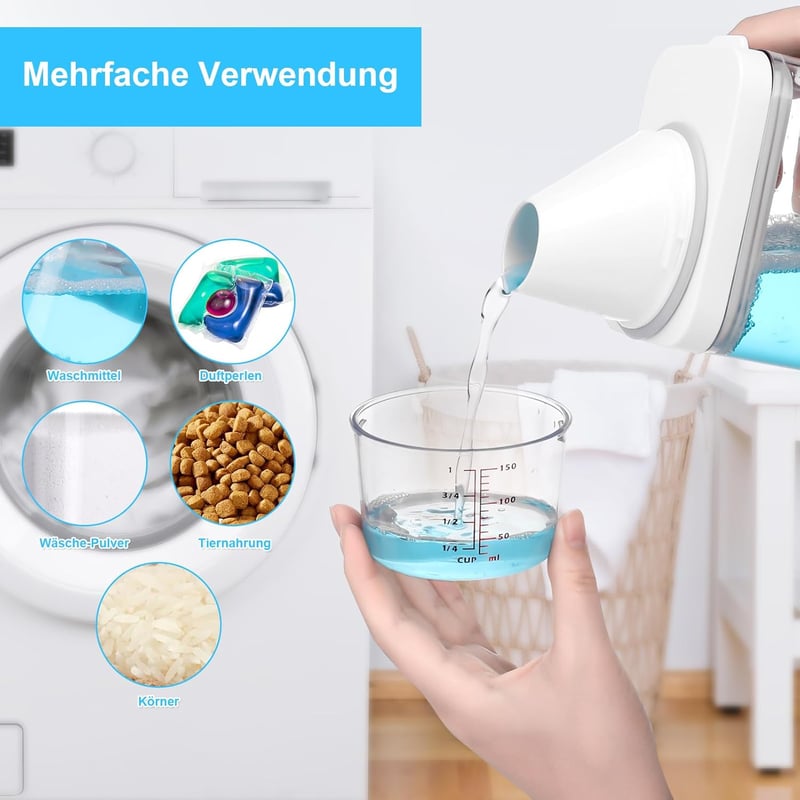 Xialvyu 2db 1500ml Mosószer Tároló Adagolóval Multifunkcionális Tartály
