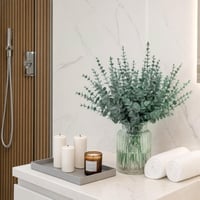 Xialvyu 50 bucăți ramuri de eucalipt artificiale pentru decor, 38 cm lungime, plantă artificială pentru decorarea mesei și a locuinței 5