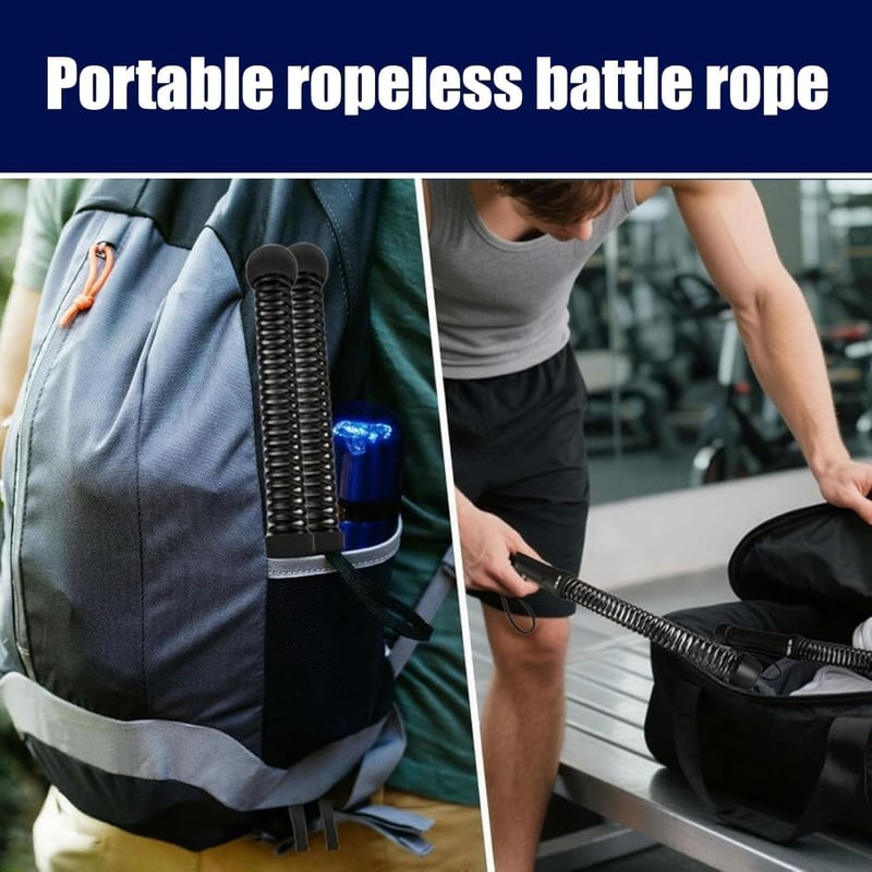 Xiangqianzou 2 db Ropeless Battle Rope - Súlyozott edzéseszköz otthoni edzéshez