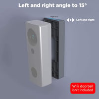 XIAOJUN Állítható Szögű Csengő Tartó Konzol Video Kaputelefonhoz Ring Doorbell Fali Rögzítő Szürke Bal és Jobb Oldali 7