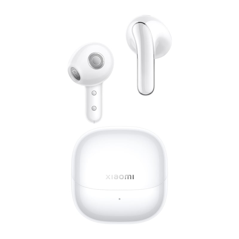 Polootevorené slúchadlá Xiaomi Buds 5 s ANC potlačením hluku, 6,5+39-hodinovou výdržou batérie, biele