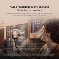 Polootevorené slúchadlá Xiaomi Buds 5 s ANC potlačením hluku, 6,5+39-hodinovou výdržou batérie, biele 7