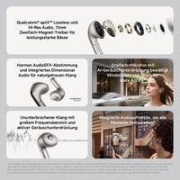 XIAOMI Buds 5 Szürke Fülhallgató 40dB Zajszűréssel, 39 Órás Akkumulátor, Kettős Meghajtó 2