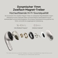 XIAOMI Buds 5 Szürke Fülhallgató 40dB Zajszűréssel, 39 Órás Akkumulátor, Kettős Meghajtó 4