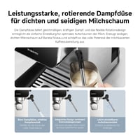 Poloautomatický espresso kávovar XIAOMI, 20-barové čerpadlo, 0,9-litrová nádržka, kompaktný dizajn, 1350 W 6