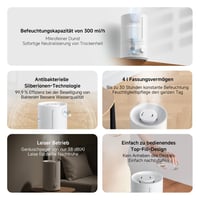 Umidificator Xiaomi 2 Lite pentru dormitor, tehnologie cu ceață rece, umidificator de aer cu ultrasunete silențios pentru casă 2