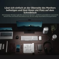 Xiaomi Mi Computer Monitor Light Bar – LED lampa na monitor s bezdrôtovým ovládaním, jednoduchá inštalácia, osvetlenie monitora, ktoré nezaberá miesto na stole 2
