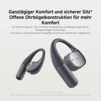 Xiaomi OpenWear Stereo Bluetooth slúchadlá - Otvorená konštrukcia, Hi-Res Audio, AI potlačenie hluku, 46-hodinová výdrž batérie, Cosmic Grey 4