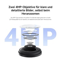 Cameră de supraveghere exterioară Xiaomi Outdoor Camera CW500 Dual - 2,5K Ultra HD, Wi-Fi 6 6
