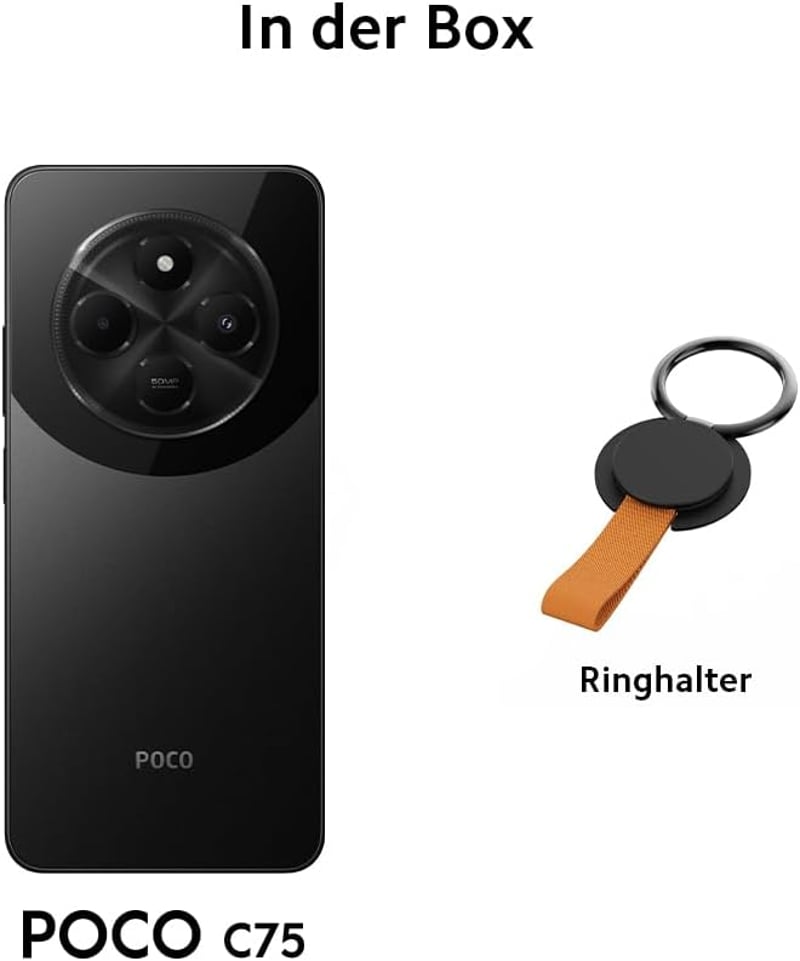 XIAOMI POCO C75 8GB RAM 256GB Arany Okostelefon - 8+256GB, Gloden, POCO C75