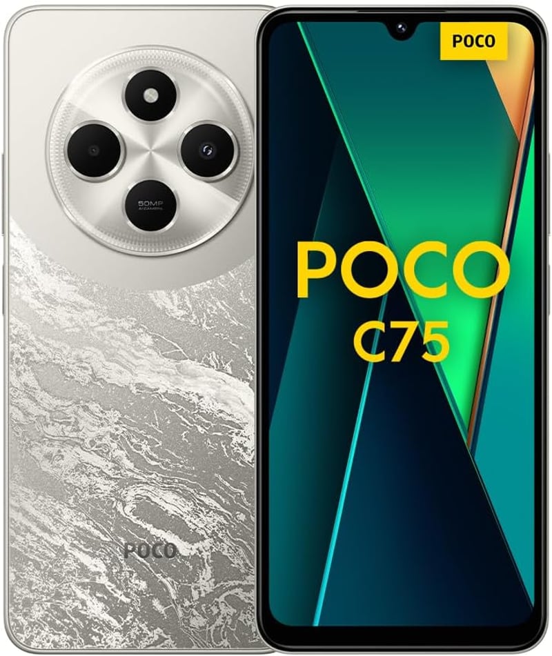 XIAOMI POCO C75 8GB RAM 256GB Arany Okostelefon - 8+256GB, Gloden, POCO C75