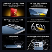 Smartfón XIAOMI Poco F8 Ultra – 12 GB RAM + 256 GB, 6,9-palcový 120 Hz AMOLED displej, 50 MP, 6500 mAh, čierny 2