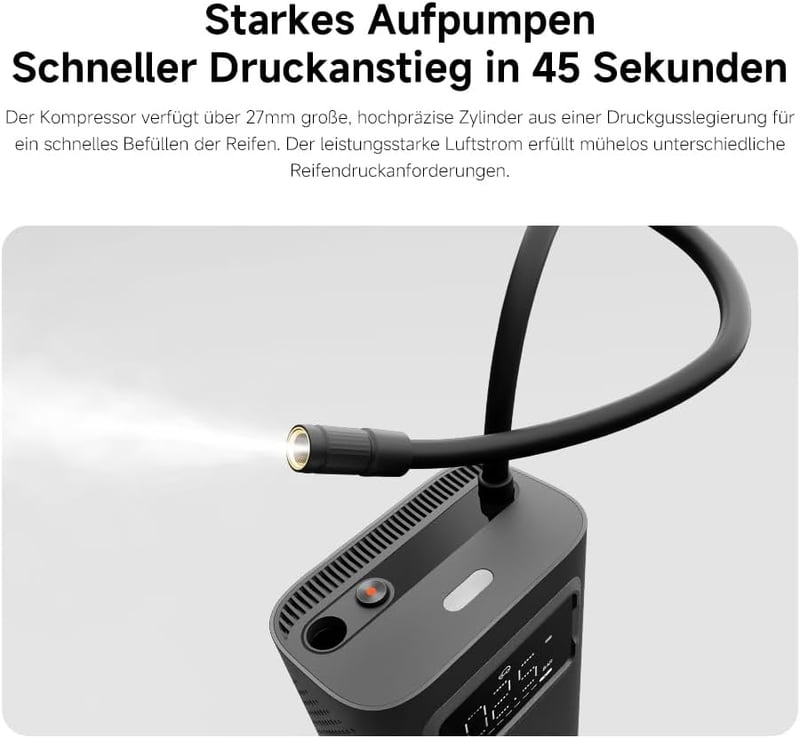 Xiaomi Portable Electric Air Compressor 2 Pro 150 PSI digitális kijelzővel autóhoz kerékpárhoz