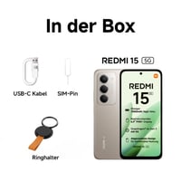 Smartfón Xiaomi Redmi 15 5G 8+256 GB, 50 MP fotoaparát, 7000 mAh batéria, 6,9-palcový 144 Hz displej, Snapdragon 6s Gen 3, zelený 5