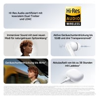Bezdrôtové slúchadlá XIAOMI Redmi Buds 5 Pro, Bluetooth 5.3, aktívne potlačenie hluku 52 dB, výdrž batérie 38 hodín, Hi-Res Audio, LDAC, koaxiálny duálny menič 2