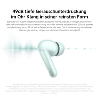 Bluetooth slúchadlá Xiaomi Redmi Buds 6 – zelené, duálny menič, 49 dB aktívne potlačenie hluku, výdrž batérie 10+42 hodín, odolnosť voči vode IP54 5
