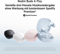 Xiaomi Redmi Buds 6 Play vezeték nélküli fülhallgató, 36 órás akkumulátor, zajszűrés - black, Redmi Buds 6 Play 4