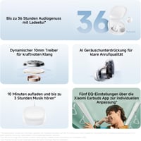 Xiaomi Redmi Buds 6 Play vezeték nélküli fülhallgató, 36 órás akkumulátor, zajszűrés - black, Redmi Buds 6 Play 2