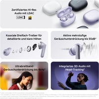 XIAOMI Redmi Buds 6 Pro fekete - 36 órás akkumulátor, aktív zajszűrés, Hi-Fi hangzás - Space Black, Buds 6 Pro 2