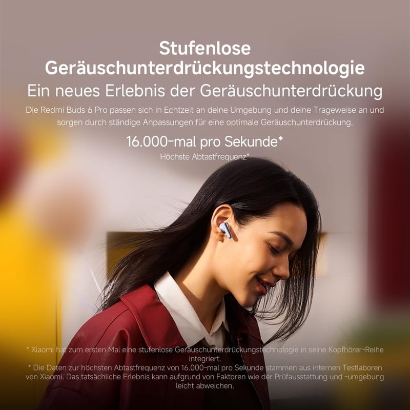 XIAOMI Redmi Buds 6 Pro fekete - 36 órás akkumulátor, aktív zajszűrés, Hi-Fi hangzás - Space Black, Buds 6 Pro