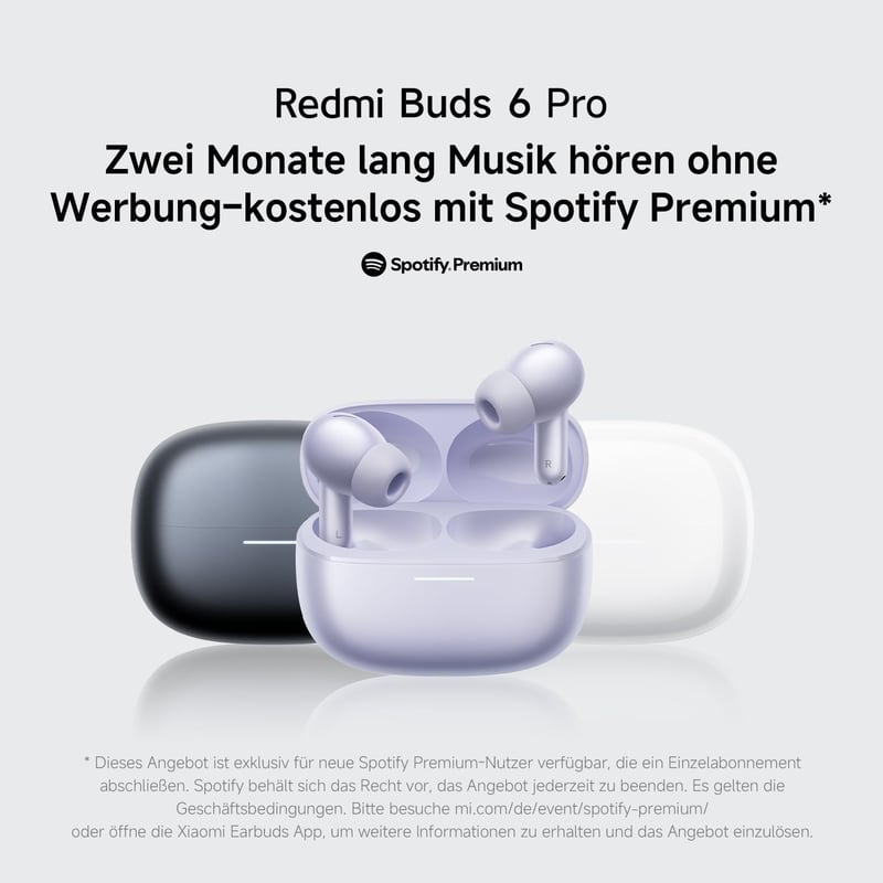 XIAOMI Redmi Buds 6 Pro fekete - 36 órás akkumulátor, aktív zajszűrés, Hi-Fi hangzás - Space Black, Buds 6 Pro