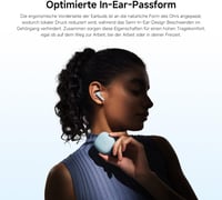 Xiaomi Redmi Buds 8 Active TWS Bluetooth 5.4 félig fülbe illeszkedő fülhallgató - kék 4
