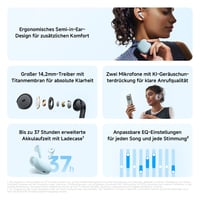 Xiaomi Redmi Buds 8 Active TWS Bluetooth slúchadlá, biele, semi-in-ear, 14,2 mm titánová membrána, silné basy, 37 hodín výdrž batérie, 5EQ, IP54 2