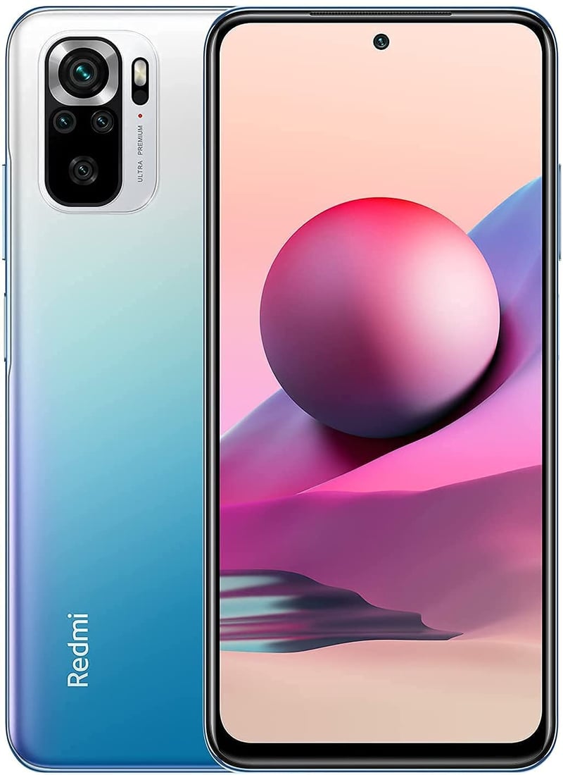 Smartphone Xiaomi Redmi Note 10S 6GB RAM 128GB ROM Albastru 6,43" AMOLED Cameră 64MP Baterie 5000mAh Încărcare rapidă 33W MediaTek Helio G95 Versiune Globală