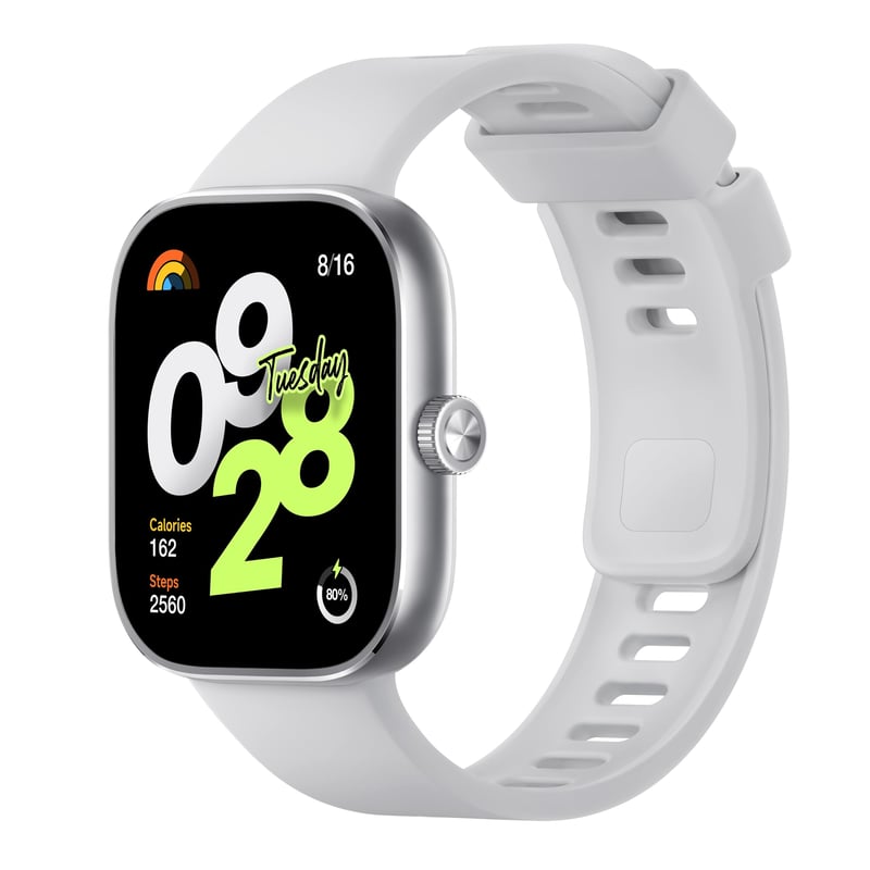 Inteligentné hodinky Xiaomi Redmi Watch 4, 1,97-palcový AMOLED displej, 390x450 px, 60 Hz, 20-dňová výdrž batérie, GPS, snímač tepu, oxymeter, sivé