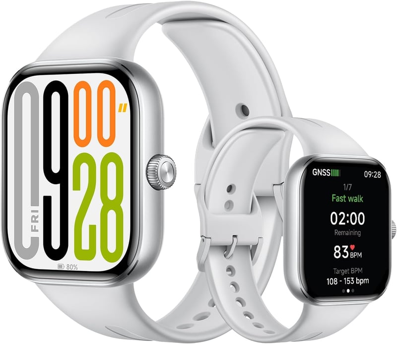 XIAOMI Redmi Watch 5 Okosóra AMOLED 53mm, 24 Napos Akkumulátor, 150+ Sportmód, Pulzusmérés, Alvásmonitor, GPS, 5ATM - Redmi Watch 5, silver