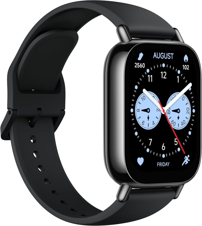 XIAOMI Redmi Watch 5 Okosóra - Fitness Tracker, Vérnyomásmérő, Hosszú Akkumulátor - black, Modern