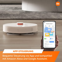 Robotický vysávač a mop Xiaomi Robot Vacuum S10+ – sací výkon 4000 Pa, nádoba na prach 450 ml, nádržka na vodu 200 ml, laserová navigácia, 3D vyhýbanie sa prekážkam, biely 2