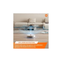 Robotický vysávač a mop Xiaomi Robot Vacuum S10+ – sací výkon 4000 Pa, nádoba na prach 450 ml, nádržka na vodu 200 ml, laserová navigácia, 3D vyhýbanie sa prekážkam, biely 5