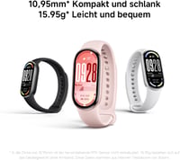 Brățară fitness Xiaomi Smart Band 10 AMOLED, ceas inteligent cu monitorizare ritm cardiac și rezistență la apă - Ceramic Edition, Alb Perlat, Modern 5