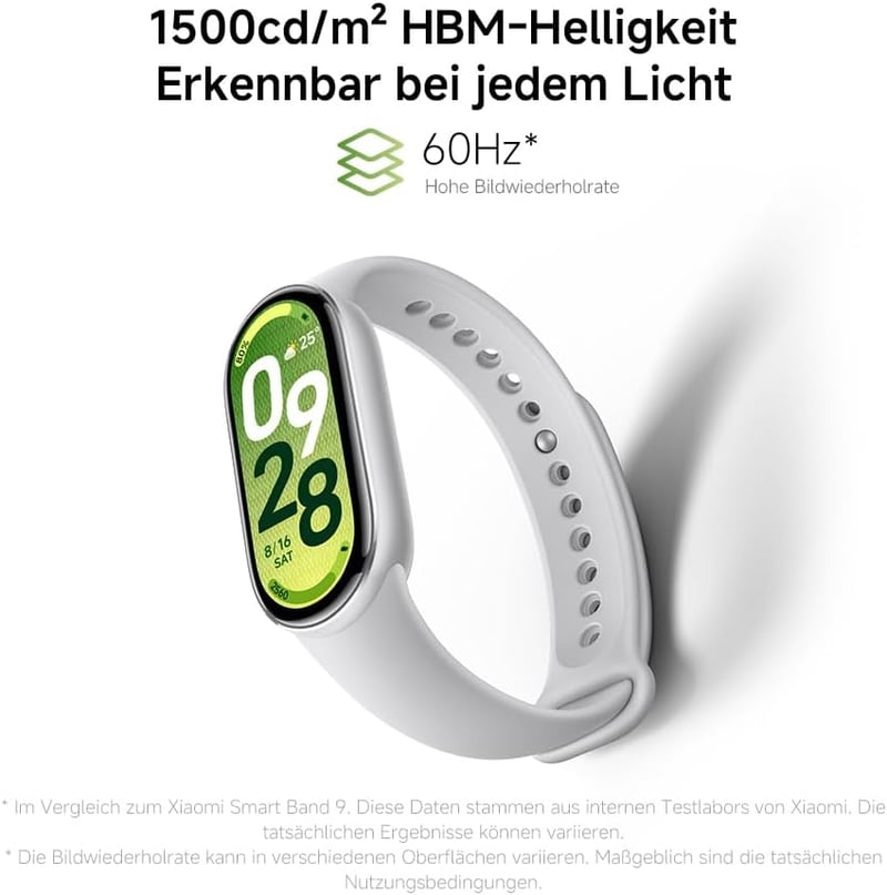Brățară fitness Xiaomi Smart Band 10 AMOLED, ceas inteligent cu monitorizare ritm cardiac și rezistență la apă - Ceramic Edition, Alb Perlat, Modern