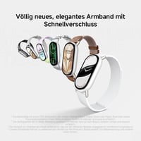 Brățară fitness Xiaomi Smart Band 10 AMOLED, ceas inteligent cu monitorizare ritm cardiac și rezistență la apă - Ceramic Edition, Alb Perlat, Modern 7