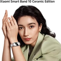 Brățară fitness Xiaomi Smart Band 10 AMOLED, ceas inteligent cu monitorizare ritm cardiac și rezistență la apă - Ceramic Edition, Alb Perlat, Modern 6