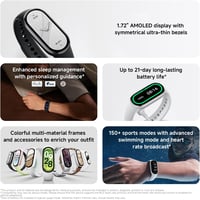 Xiaomi Smart Band 10 fitnesz karkötő 1,72" AMOLED kijelző, 150+ sportmód, 5ATM - rózsaszín 2