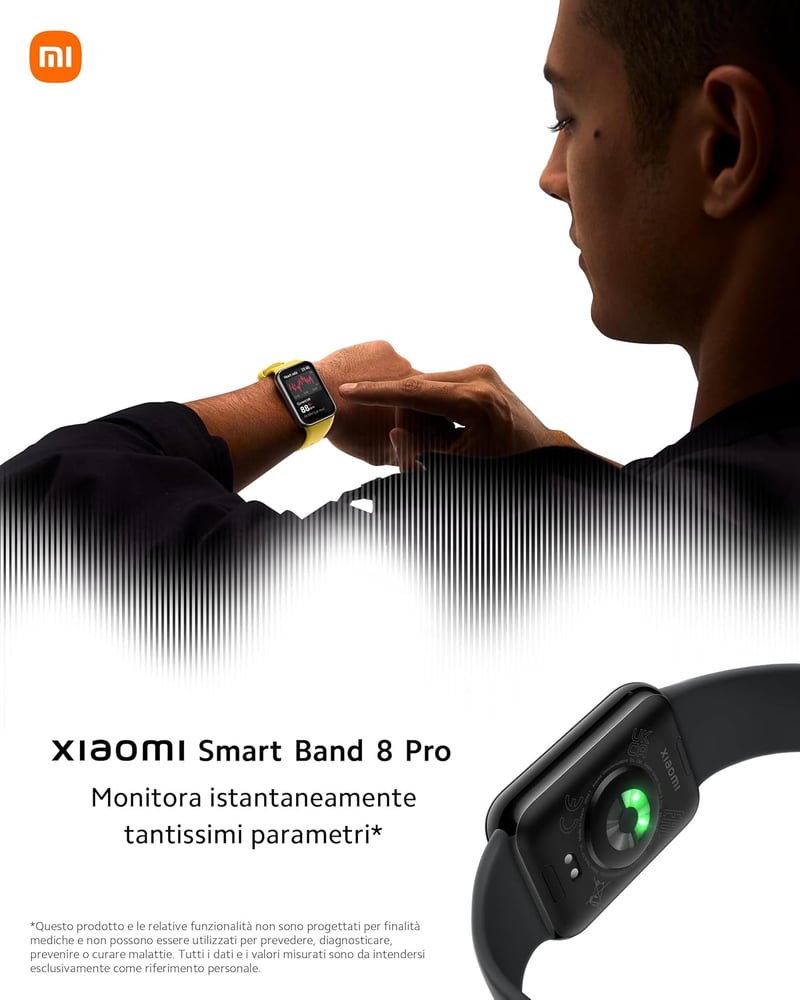 XIAOMI Smart Band 8 Pro Fitness Tracker AMOLED kijelző 20 napos akkumulátor SpO2 - black