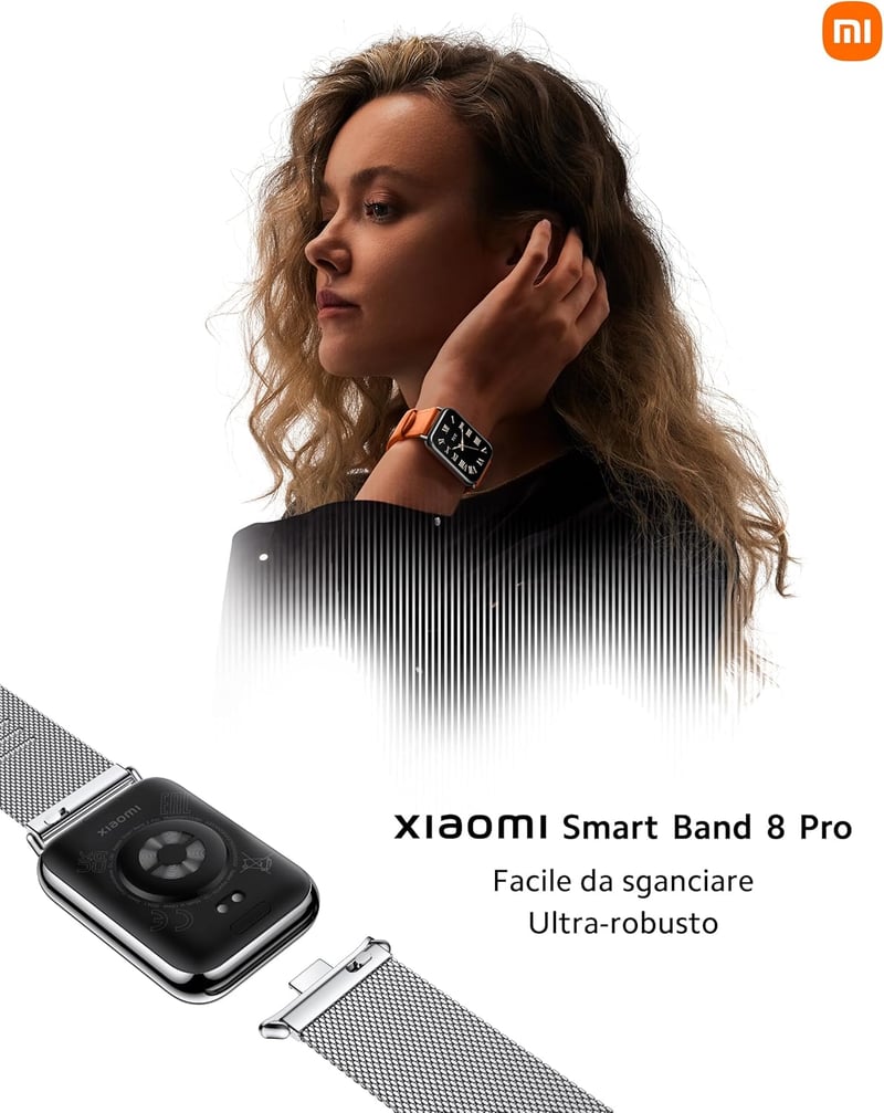 XIAOMI Smart Band 8 Pro Fitness Tracker AMOLED kijelző 20 napos akkumulátor SpO2 - black