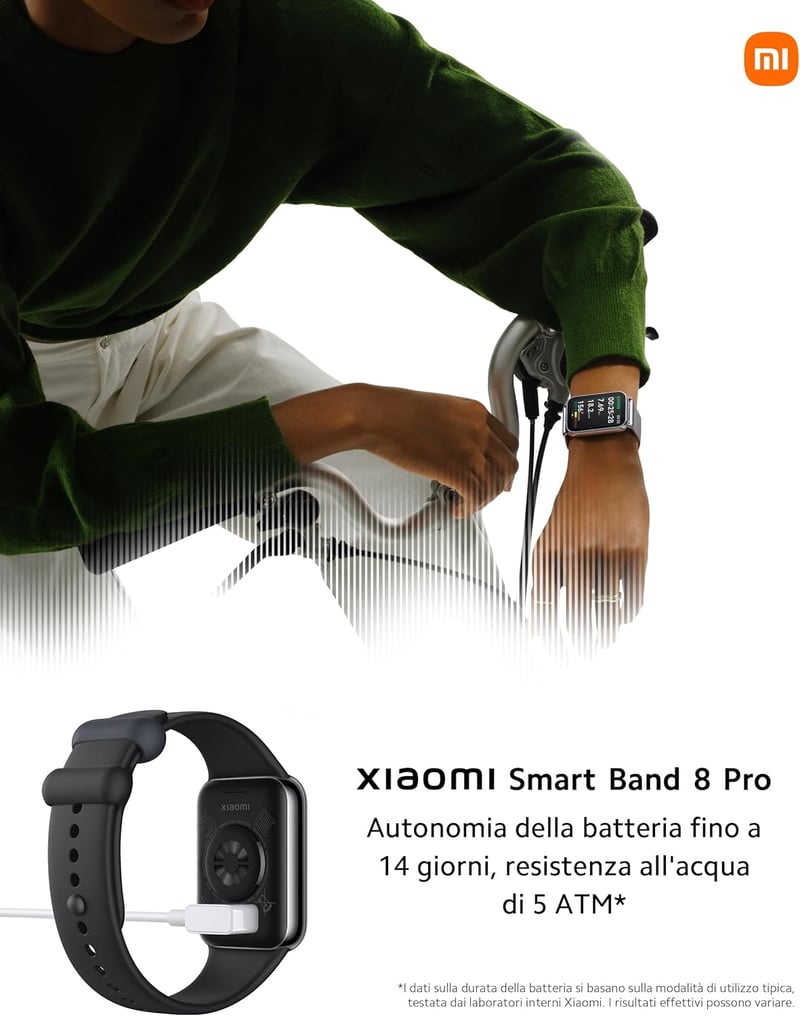 XIAOMI Smart Band 8 Pro Fitness Tracker AMOLED kijelző 20 napos akkumulátor SpO2 - black
