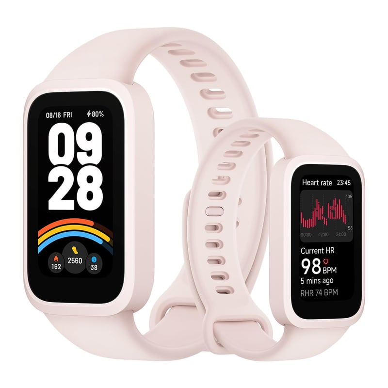 Inteligentný náramok Xiaomi Smart Band 9 Active, 1,47-palcový TFT displej, 60 Hz, 18-dňová výdrž batérie, 50 športových režimov, 5ATM, ružový