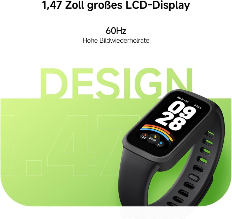 XIAOMI Smart Band 9 Active lila okosóra 37mm, 450 nits, 18 napos akkumulátor, 50 sportmód, vízálló - Purple