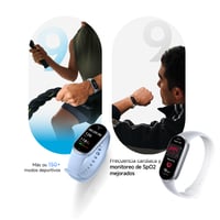 Brățară fitness Xiaomi Smart Band 9 – ecran AMOLED 1200 niți, SpO2, monitorizare somn și ritm cardiac, rezistență la apă 5ATM, aplicație Mi Fitness, albastru polar 4