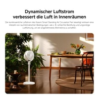 Ventilator cu picior Xiaomi Smart Standing Air Circulation Fan EU - debit de aer 1440 m³/h, circulație 3D, control inteligent 3