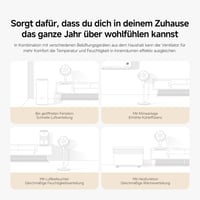 Ventilator cu picior Xiaomi Smart Standing Air Circulation Fan EU - debit de aer 1440 m³/h, circulație 3D, control inteligent 9