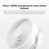 Ventilator cu picior Xiaomi Smart Standing Air Circulation Fan EU - debit de aer 1440 m³/h, circulație 3D, control inteligent 7