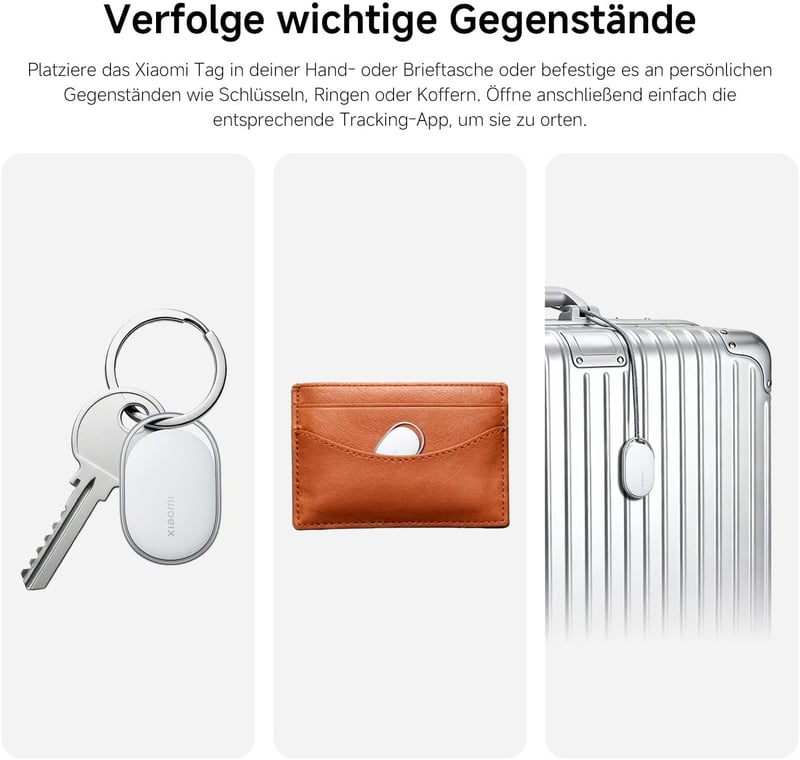 Xiaomi Smart Tag Apple Find My és Google Android kompatibilis nyomkövető 4 csomag - One Size, Pack of 4, Xiaomi tag