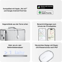 Xiaomi Smart Tag Apple Find My és Google Android kompatibilis nyomkövető 4 csomag - One Size, Pack of 4, Xiaomi tag 2